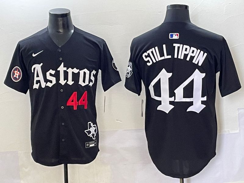 Men 2025 Houston Astros 44 Still Tippin Black Five generations Joint Name Nike MLB Jersey style 13